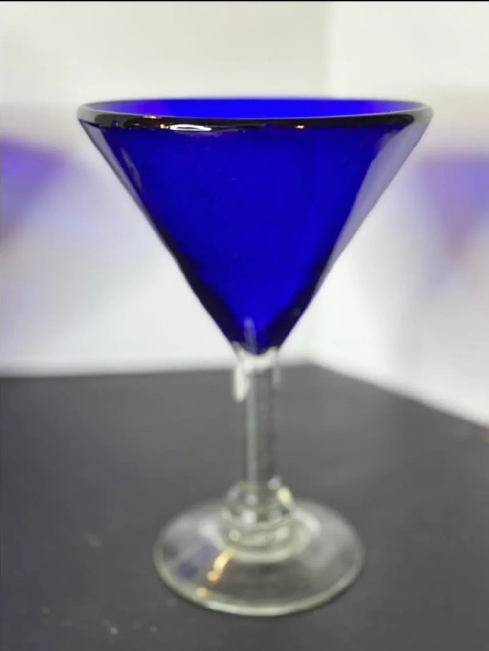 Lot of 5 Different Cobalt Blue Glass Pieces pre-owned